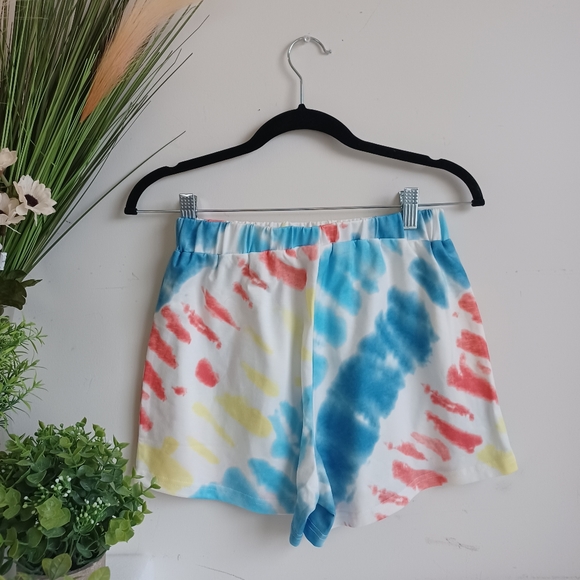 SHEIN Tie Dye Hoodie & Track Short Set - Picture 6 of 14
